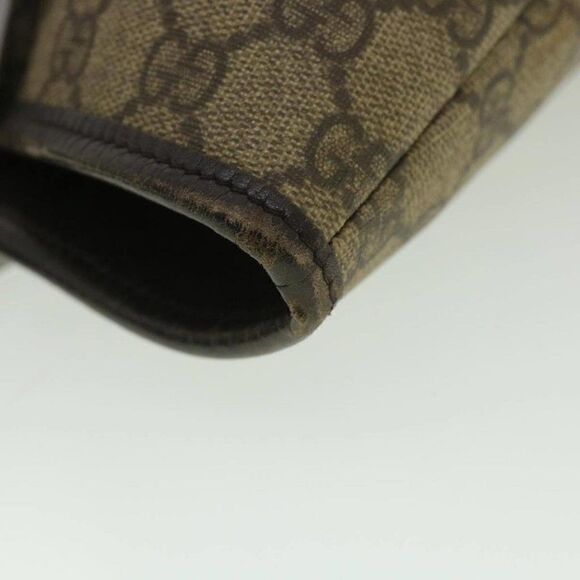 GUCCI GG Canvas Shoulder Bag PVC Leather Beige - Picture 8 of 15